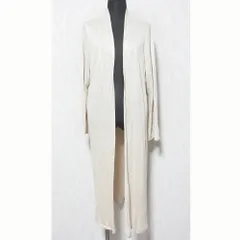 良品 FLW fog linen work フォグリネンワーク ロングニットカーディガン ベージュ レディース 古着 中古 USEDのサムネイル