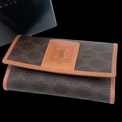 美品 セリーヌ ブラックマカダム柄 ミニ財布 コインケース 小銭入れ