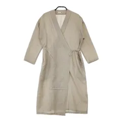 evam eva E223T039 コットンシルク 定価44000円 カシュクール ローブ コート ベージュ レディース エヴァムエヴァ【中古】5-0310M△のサムネイル