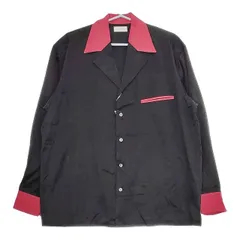 LITTLEBIG 新品 BICOLOR COLLARED SHIRT LB211-SH07 定価35200円 46 長袖シャツ ブラック メンズ リトルビッグ【中古】5-0416M∞のサムネイル