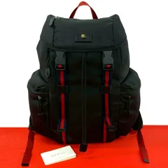 極 美品 GUCCI グッチ タイガーヘッド 金具 ウェビング レザー テクノ