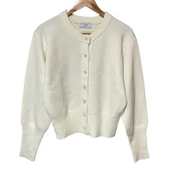 美品 25AW SLOBE IENA スローブイエナ ジャガードニットカーディガン 25080912302040 アイボリー レディース 古着 中古 USED