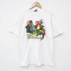 L/古着 半袖 ビンテージ Tシャツ メンズ 90年代 90s 鳥 コットン クルーネック 白 26apr04