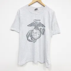 XL/古着 半袖 ビンテージ Tシャツ メンズ 90年代 90s ミリタリー コットン クルーネック USA製 薄グレー 霜降り 26apr04