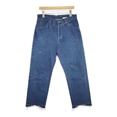 veritecoeur VC-2276 11.5ozデニム テーパード 定価25200円 カットオフ ジーンズ デニムパンツ ブルー レディース ヴェリテクール【中古】5-0830M∞のサムネイル