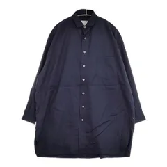 TICCA スクエアスリットチュニックシャツ 定価31900円 コットン ワンピース ネイビー レディース ティッカ【中古】5-1201M∞