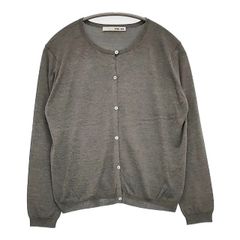 新品 evam evaエヴァムエヴァ リネン 麻 長袖 カーディガン ブラウン
