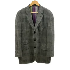 ETRO(エトロ) ジャケット サイズ54 L メンズ美品  黒×白 チェック柄のサムネイル