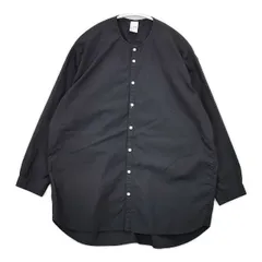 NO CONTROL AIR ノーカラー コットン 製品洗い XS 長袖シャツ ブラック レディース ノーコントロールエアー【中古】6-0121M∞