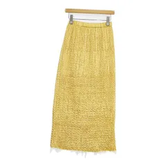 CITYSHOP VARIATION PLEATS スカート 定価17600円 プリーツ ロングスカート 24SS イエロー レディース シティショップ【中古】6-0202M∞のサムネイル