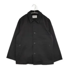 Charpentier de Vaisseau 日本製 コットン サイズ0 カバーオール ワーク ジャケット ブラック レディース シャルパンティエドゥヴェッソ【中古】6-0205M∞