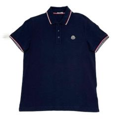 美品 MONCLER モンクレール ポロシャツ ストレッチ ロゴワッペン M
