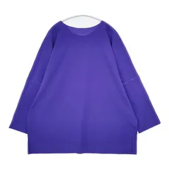 me ISSEY MIYAKE M102KT551 ポリエステル ワイド カットソー パープル レディース ミー イッセイミヤケ【中古】6-0222M∞のサムネイル
