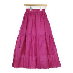 sacra RAMIE LAWN SKIRT ラミーローンスカート 36 定価31900円 121126121 ロングスカート ピンク レディース サクラ【中古】6-0228M∞のサムネイル
