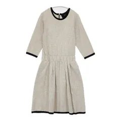 t.yamai paris jardin par t.yamai paris ギャザードレス ワンピース ベージュ レディース ティ ヤマイ パリ【中古】6-0228M∞のサムネイル