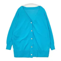Spick and Span ICE COTTON 2wayオーバーサイズカーディガン 定価15400円 カーディガン 23SS ブルー レディース スピックアンドスパン【中古】6-0226M∞