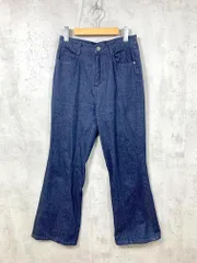 JEANASIS ジーナシス js050493aa フレア デニム パンツ sizeM/紺 ■■レディース
