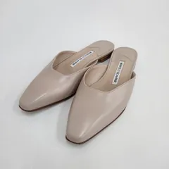 MANOLO BLAHNIK RonHerman別注 TAZA ミュール サイズ34 1/2 定価100000円程度 ミュール ピンクベージュ レディース マノロブラニク【中古】2-1231M♪のサムネイル