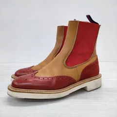 Tricker's サイドゴアブーツ マルチトーン レザー サイズ4.5 フィッティング4 シューズ  ブラウン レッド レディース トリッカーズ【中古】3-0215M☆のサムネイル