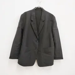 MARGARET HOWELL DENSE FINE LINEN POPLIN 578-2120005 定価53900円  テーラードジャケット ブラック マーガレットハウエル【中古】3-0307M♪のサムネイル