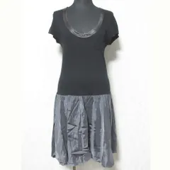 美品 sacai luck サカイラック ドッキング カットソーワンピース 10SSLU133 サイズ1 ブラック グレー レディース 古着 中古 USEDのサムネイル