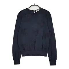 mina perhonen flower shadow 定価50600円 ads8983 サイズ38 コットン ニット 25SS ネイビー レディース ミナペルホネン【中古】5-0514M♪のサムネイル