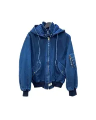 インゲボルグ INGEBORG バックロゴ プリント デニム フーディー ブルゾン アウター PINK HOUSE ピンクハウス 日本製 レトロ INDIGO インディゴ BLUE 青 P0254FJM04 ジャケット ネイビー 104LT-466のサムネイル