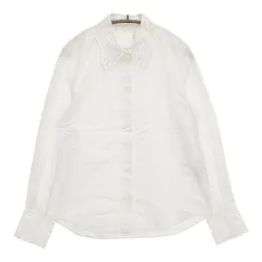Chloe カットワーク レース 長袖 比翼ボタン ブラウス シャツ ホワイト レディース クロエ【中古】5-0921M∞のサムネイル