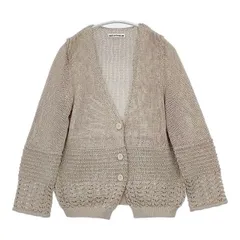 mina perhonen sunny sandy 定価50600円 vs8097 コットンニット サイズ40 カーディガン ベージュ レディース ミナペルホネン【中古】5-1218M∞のサムネイル
