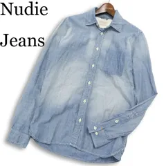 Nudie Jeans ヌーディージーンズ 通年 USED加工★ 長袖 シャンブレー デニム シャツ Sz.XS メンズのサムネイル