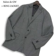 RINGJACKETグレー チェック柄 テーラードジャケットsize.46.M. - メルカリ
