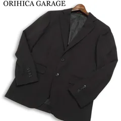 ORIHICA GARAGE オリヒカ 通年★ ウォッシャブル ストレッチ 背抜き テーラード ジャケット Sz.S メンズ 紺 ネイビー