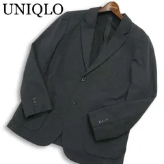 24SS★ UNIQLO ユニクロ 通年 コンフォート★ 2B アンコン テーラード ジャケット Sz.L メンズ 灰 グレー