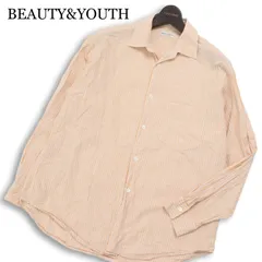 22SS★ BEAUTY&YOUTH ユナイテッドアローズ オーバーサイズ ストライプ 長袖 プレップ ストライプ シャツ Sz.S メンズ