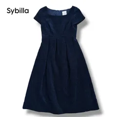 【Sybilla】立体刺繍 ジオメトリック柄 ワンピース　Mのサムネイル