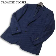 CROWDED CLOSET メンズビギ 通年 背抜き★ ストライプ テーラード ジャケット Sz.13 メンズのサムネイル