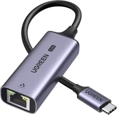 UGREEN 有線LANアダプター 2.5Gbps 超高速通信 USB Type C to RJ45 2500Mbps USB LAN変換アダプター イーサネットアダプター ギガビット LANケーブルMicrosoft Surface Pro対応
