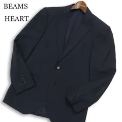 BEAMS HEART ビームス ハート 通年 総裏★ テーラード ジャケット Sz.44 メンズ 紺 ネイビー 日本製