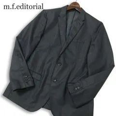 m.f.editorial タカキュー 通年★ ヘリンボーン デニム アンコン テーラード ジャケット Sz.L メンズ ビジカジのサムネイル
