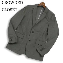 CROWDED CLOSET メンズビギ 通年★ アンコン テーラード ジャケット Sz.XS～S位 メンズ 灰 グレーのサムネイル