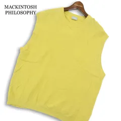 MACKINTOSH PHILOSOPHY マッキントッシュ フィロソフィー 通年★ コットン ニット ベスト Sz.5 メンズのサムネイル