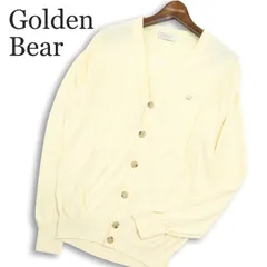 Golden Bear ゴールデンベア 通年 ロゴ刺繍★ ニット カーディガン Sz.L メンズのサムネイル