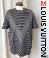 LOUIS VUITTON ルイヴィトン 半袖 ポロシャツ ボーダー 紺 M - メルカリ