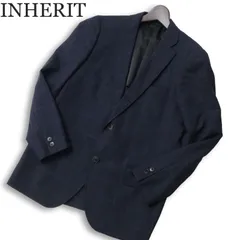 INHERIT インヘリット 通年 背抜き Martin Sons & Co.★ チェック テーラード ジャケット Sz.L メンズ 紺 ネイビーのサムネイル