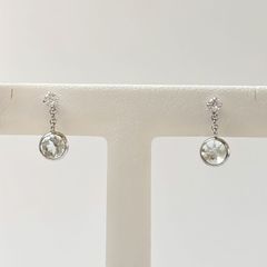 限定1点】希少大玉 タヒチ産 プラチナグレー keshi ケシ真珠 ピアス 