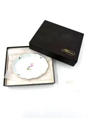 【未使用保管品】ヘレンド　Herend　ウィーンの薔薇　シンプル　スイートディッシュ　プレート　15.5㎝　箱付きのサムネイル