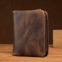 本革 財布 メンズ 二つ折り BULLCAPTAIN 牛革 ダブルファスナー 小銭 
