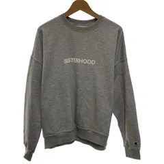 【中古】　Champion　スウェット　長袖　トレーナー　トップス　クルーネック　裏起毛　プリント　アメカジ　古着　/7064