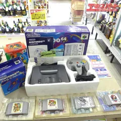 任天堂 Nintendo 64 ニンテンドー64 本体 & コントローラー2点 & ソフト5点セット ポケモンスタジアム 64GBパック付 現状 公田店