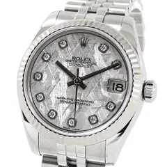 ROLEX ロレックス デイトジャスト 178274G D番 メテオライト文字盤 SS ステンレススチール 10Pダイヤ 約89.3g 腕時計 自動巻き ユニセックス 送料無料【仕上済】241001031180のサムネイル